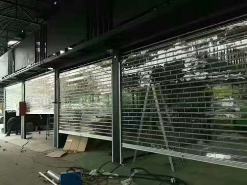 天津市濱海新區新村街道抗風卷簾門 水晶卷簾門定做